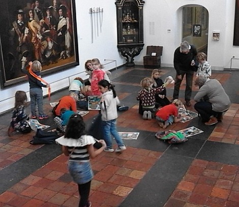 Schatzoeken in museum Gouda